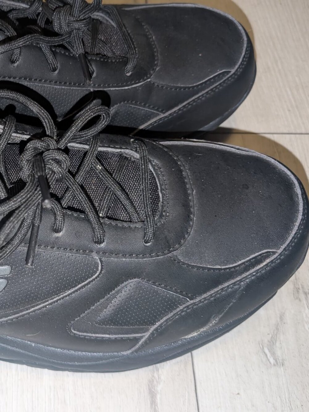 SKECHERS RELAXED FIT MEMORY FOAM BLACK WORK SHOES MENS SIZE 13 - Picture 6 of 8